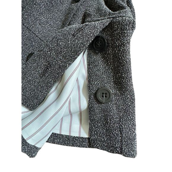 Donna Ricco NY Women's Black White Salt Pepper Button Up Blazer Size 12 NEW - Picture 5 of 10